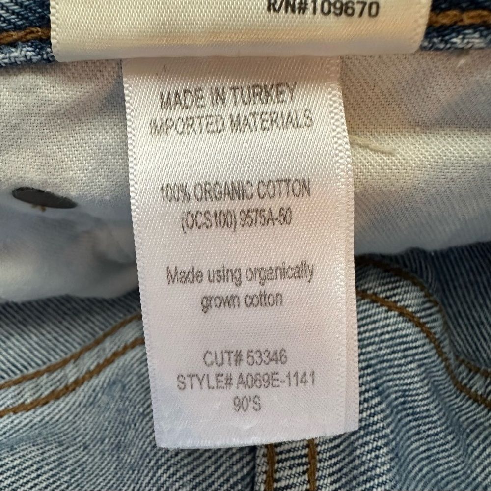 AGOLDE 90's Mid Rise Loose Distressed Jeans in Major Size 24 - Picture 10 of 13
